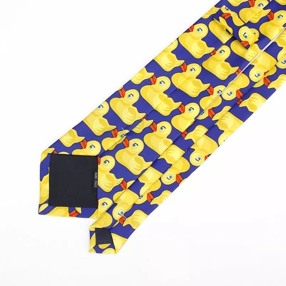 Yellow Barney Duck Design Necktie - Picture 5 of 5